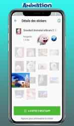 Screenshot 11 Sticker Animated Snowball Rabbit WAStickerApps android