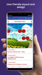 Screenshot 9 USA Calendar with Holidays 2022 android