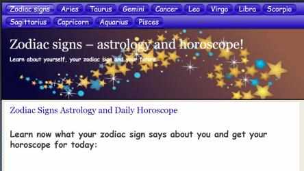 Captura de Pantalla 1 Zodiac Signs and Horoscope windows