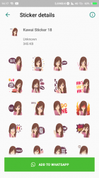 Capture 7 Kawaii Anime Stickers  for WhatsApp android