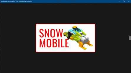 Screenshot 1 Snowmobile for Lego WeDo 2.0 45300 instruction windows