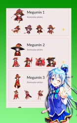 Screenshot 2 🔥 Pegatinas Megumin Konosuba para Whatsapp 2020 android