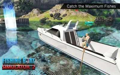 Captura 7 Simulador de barco de pesca: Juegos de barco android