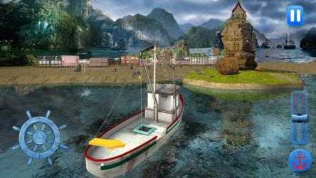Captura de Pantalla 2 Simulador de barco de pesca: Juegos de barco android
