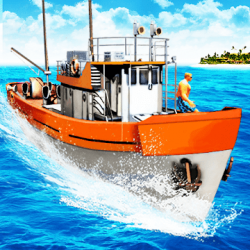 Screenshot 1 Simulador de barco de pesca: Juegos de barco android