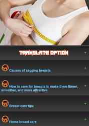Screenshot 2 Guía de cuidado de los senos android