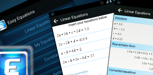 Screenshot 2 Linear Equation Solver android