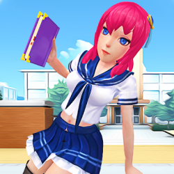 Captura de Pantalla 1 Anime High School Games: Virtual School Simulator android
