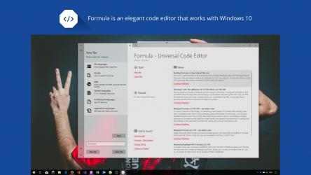 Capture 1 Formula - Universal Code Editor windows