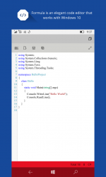Capture 4 Formula - Universal Code Editor windows