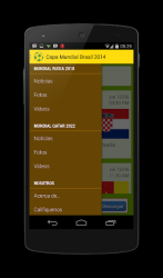 Captura de Pantalla 4 Copa Mundial Brasil 2014 android