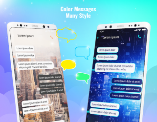 Screenshot 13 LED Messenger - Color Messages, SMS & MMS app android