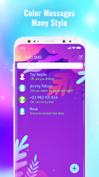 Captura de Pantalla 12 LED Messenger - Color Messages, SMS & MMS app android