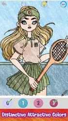 Captura 7 Tennis Color by Number: Sports Coloring Book Pages windows