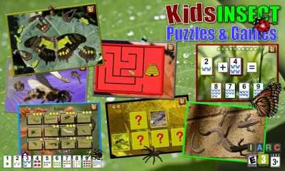 Captura de Pantalla 5 Kids Insect Jigsaw Puzzle and Memory Games windows