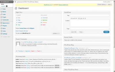 Screenshot 1 WordPress windows