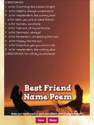 Captura 13 Name Meanings Poem Generator android