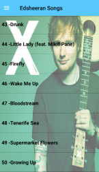 Captura 9 Ed Sheeran Songs Offline (50 Songs) android