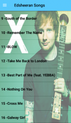 Screenshot 3 Ed Sheeran Songs Offline (50 Songs) android
