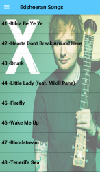 Capture 8 Ed Sheeran Songs Offline (50 Songs) android