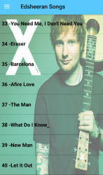 Capture 7 Ed Sheeran Songs Offline (50 Songs) android