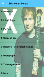 Screenshot 2 Ed Sheeran Songs Offline (50 Songs) android