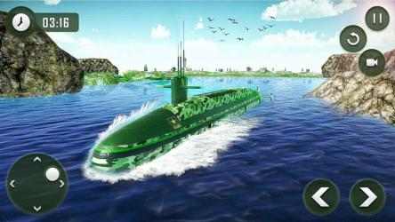 Captura de Pantalla 10 US Army Submarine Driving Military Transport Game android