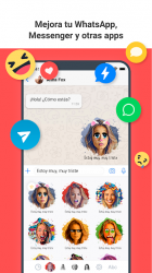 Screenshot 3 Emolfi Keyboard: selfie stickers for messengers android