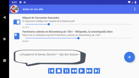 Screenshot 5 Lector en voz alta en español -libros, textos, url android
