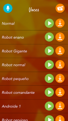 Screenshot 2 Voz de Robot android