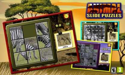 Capture 4 Niños Animal Slide Puzzle 15 windows