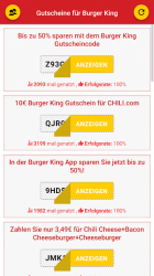 Captura 3 Gutscheine für Burger King android