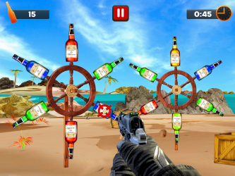 Screenshot 10 Disparo de botella real: Juego de disparos de android