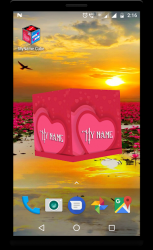 Captura 5 3D My Name Cube Live Wallpaper android