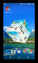 Captura de Pantalla 6 3D My Name Cube Live Wallpaper android