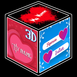 Capture 1 3D My Name Cube Live Wallpaper android