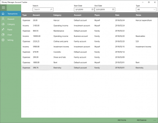 Screenshot 1 Money Manager Account Tracker - Personal Finance, Income & Expense Tracking windows