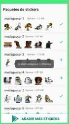 Capture 5 Stickers de Madagascar para WhatsApp  WAStickerApp android