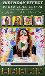 Captura de Pantalla 4 Birthday Photo Effect Video Maker with Song android