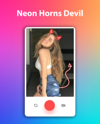 Imágen 3 Neon Horns Devil Photo Editor - Neon Devil Crown android