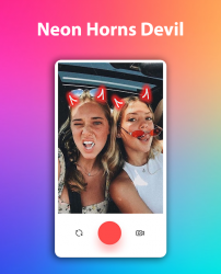 Captura de Pantalla 7 Neon Horns Devil Photo Editor - Neon Devil Crown android