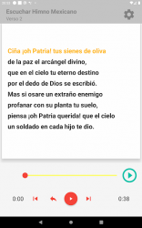 Captura de Pantalla 11 Himno México Memorizar Escucha 4 Estrofas android