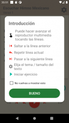 Screenshot 5 Himno México Memorizar Escucha 4 Estrofas android