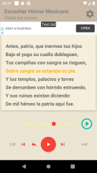 Captura de Pantalla 9 Himno México Memorizar Escucha 4 Estrofas android
