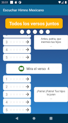 Screenshot 8 Himno México Memorizar Escucha 4 Estrofas android