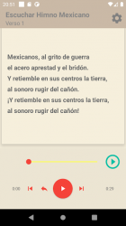 Captura de Pantalla 6 Himno México Memorizar Escucha 4 Estrofas android