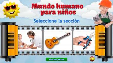 Screenshot 1 Mundo humano para niños, juegos educativos windows