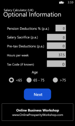 Screenshot 2 Income Calculator (UK) windows