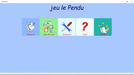 Screenshot 1 jeu le Pendu windows