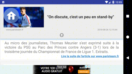 Screenshot 3 Football PSG News Actu mercato info Paris android